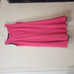 CATHARINES Hot Pink Sleeveless A-Line Dress
